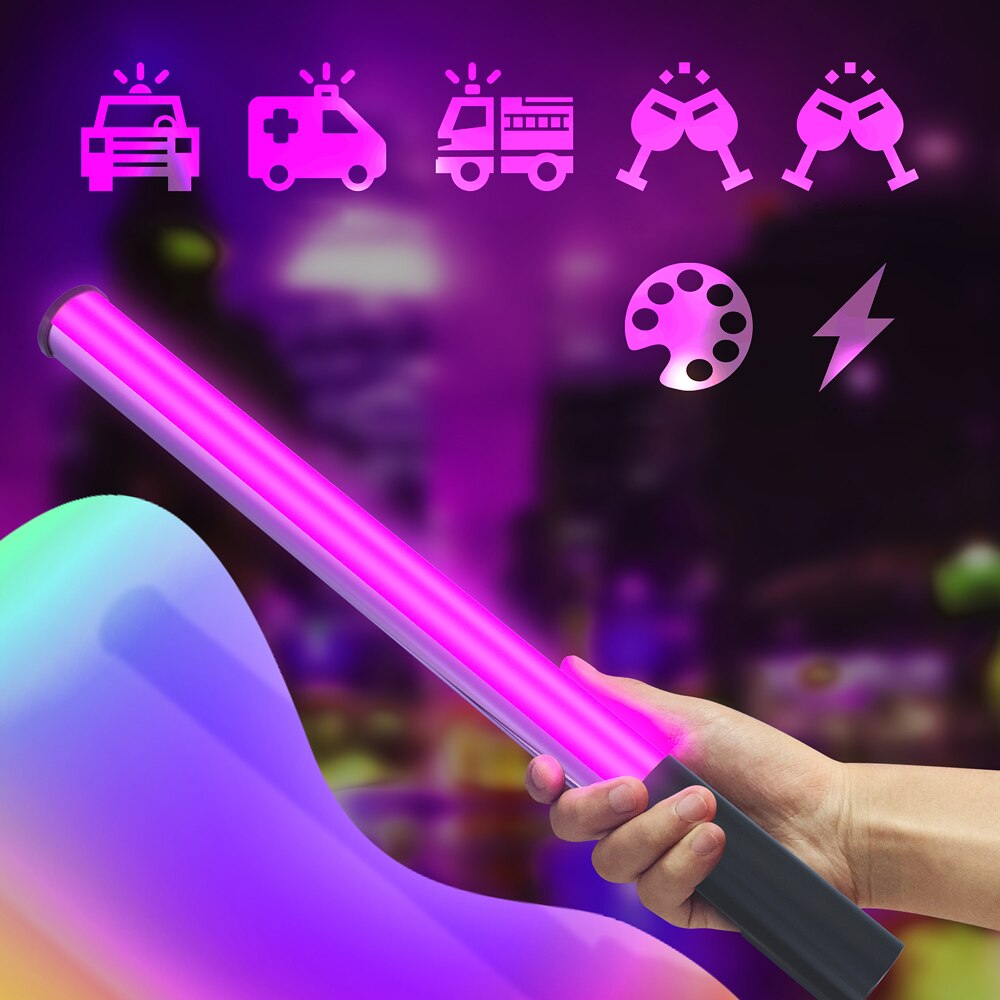17" RGB LED Photography Light Stick – Rechargeable Creator Fill Light