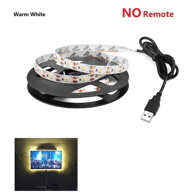 USB RGB LED TV Backlight Strip with Remote – 5V
