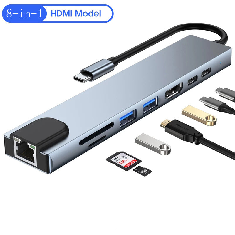 8-in-1 USB-C Multiport Hub with 4K HDMI, Ethernet & PD Charging