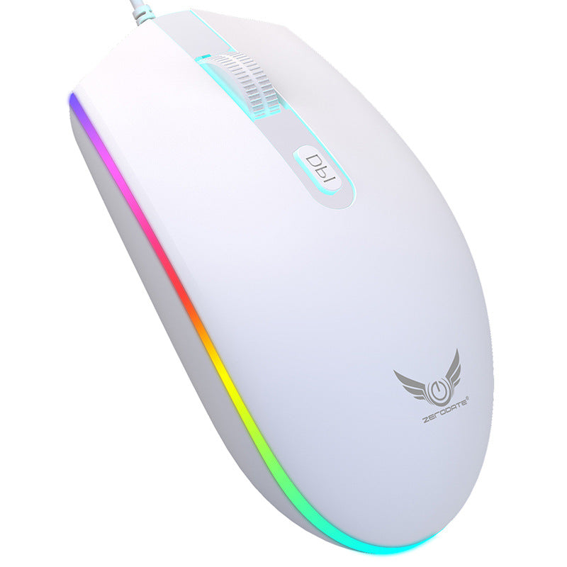 RGB Wired Gaming Mouse – 1600 DPI Ergonomic USB Optical Mouse