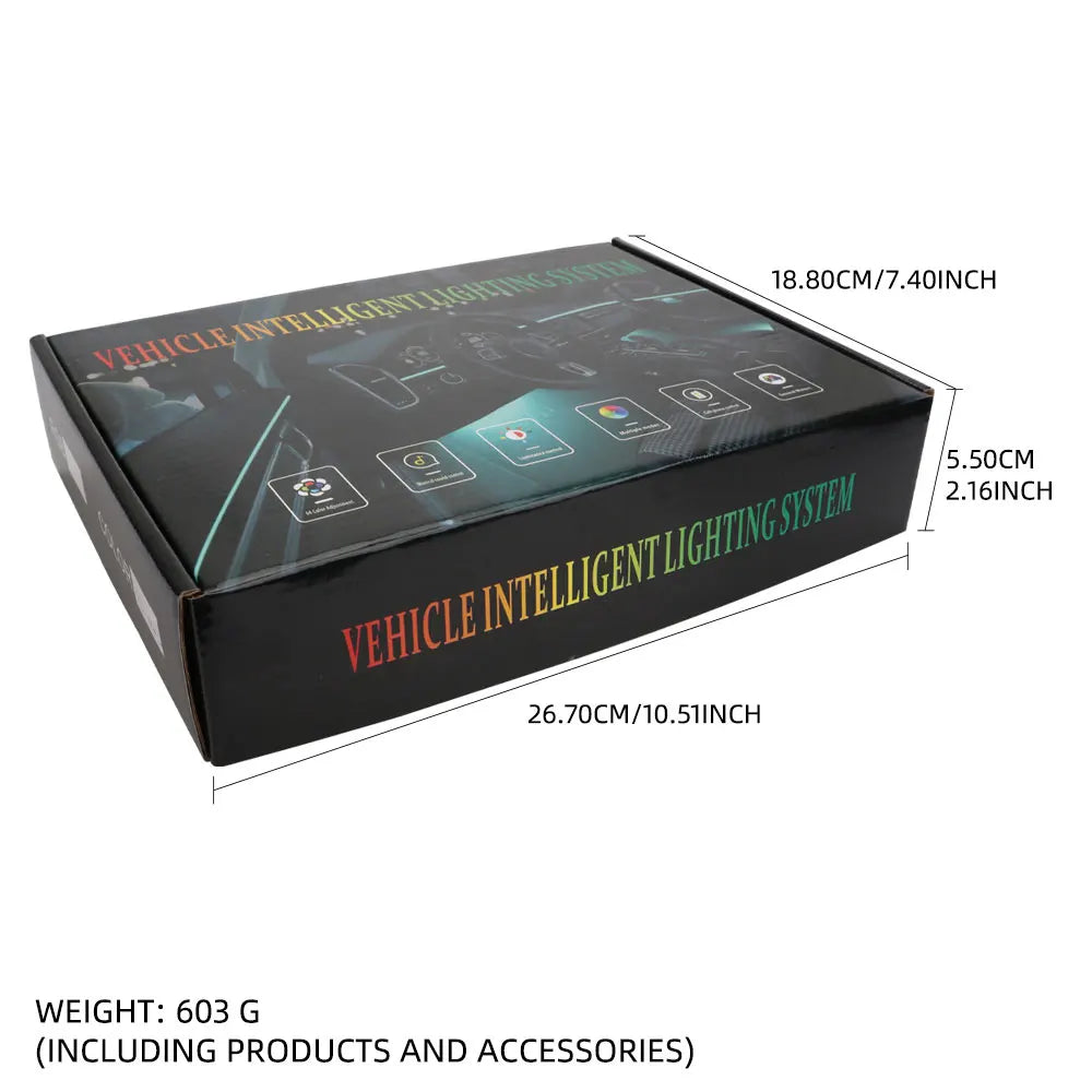 RGB Symphony Acrylic Car Interior Ambient Lights