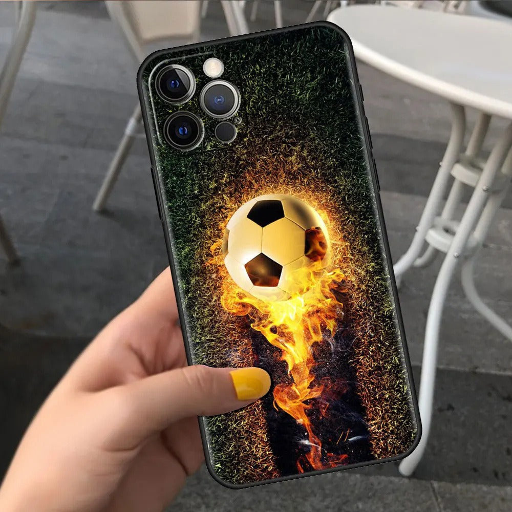 Football Graphic TPU Phone Case for iPhone