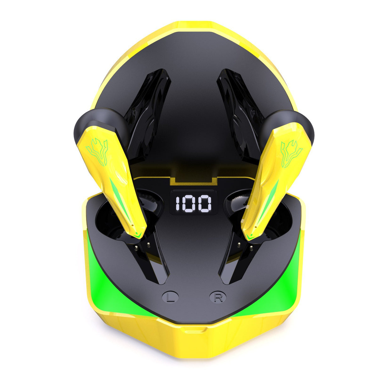 YYK-Q35 Bluetooth 5.1 Gaming Earbuds with Digital Charging Case
