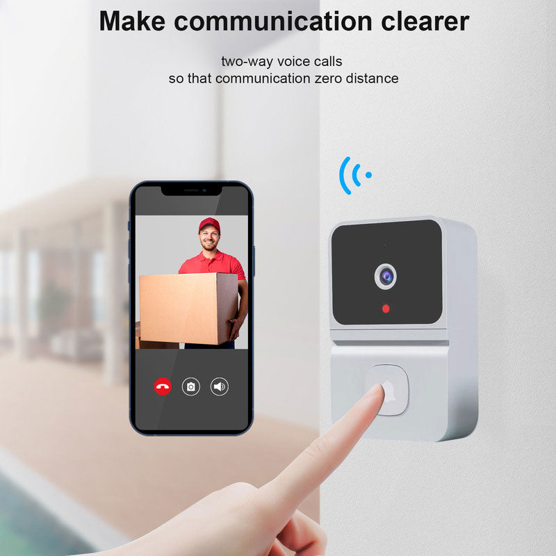 Rechargeable WiFi Video Doorbell with Chime – Z30