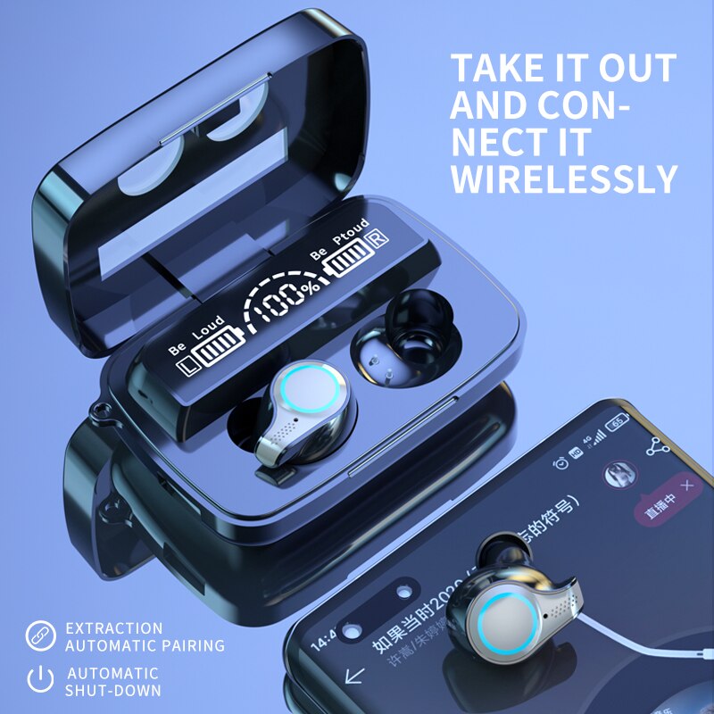 PowerPods LED Wireless Earbuds