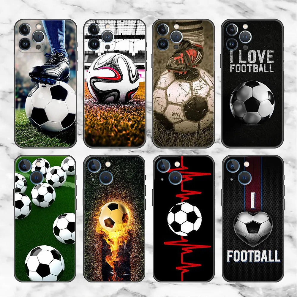 Football Graphic TPU Phone Case for iPhone