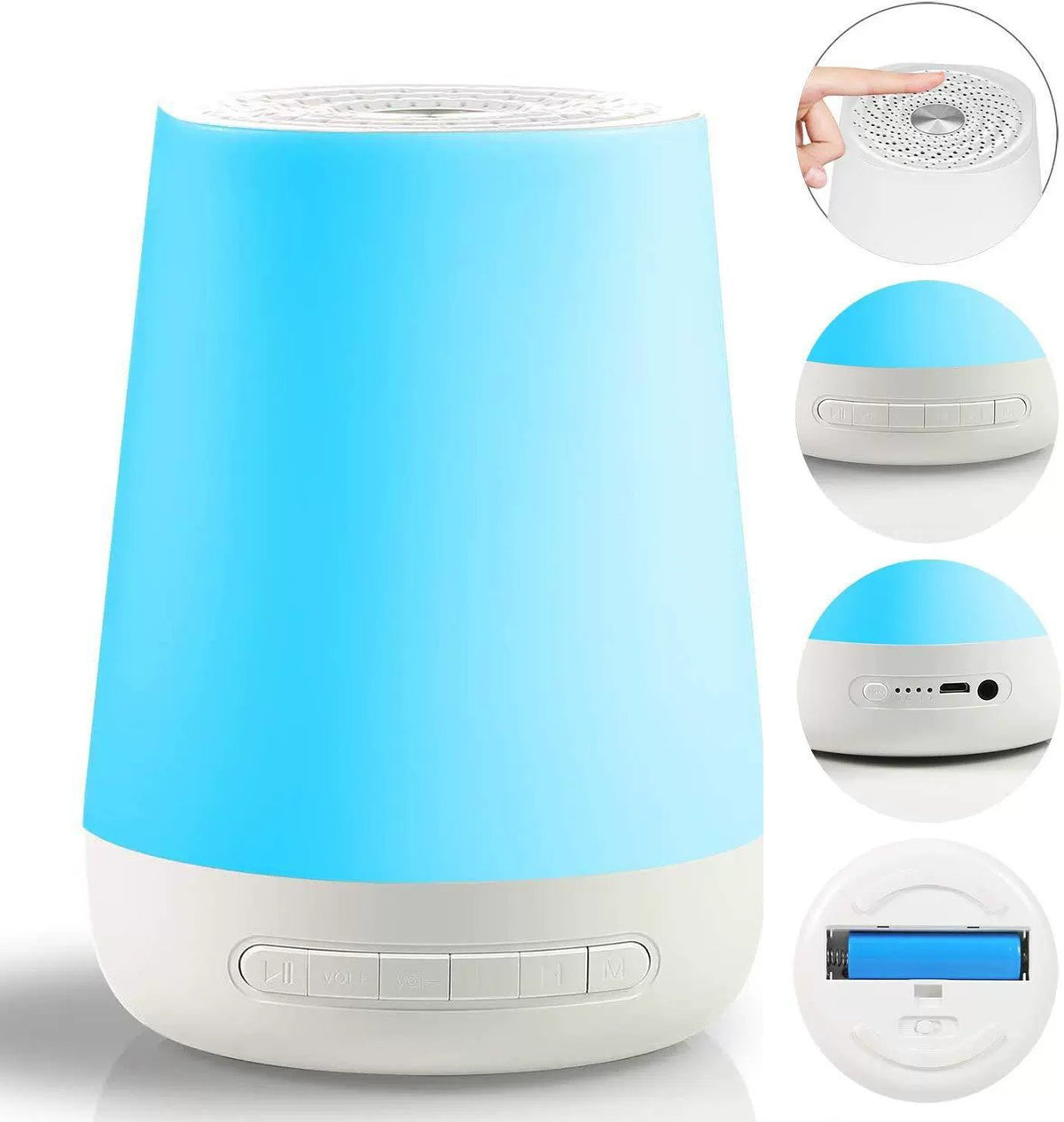Smart White Noise Sleep Machine & RGB Night Light