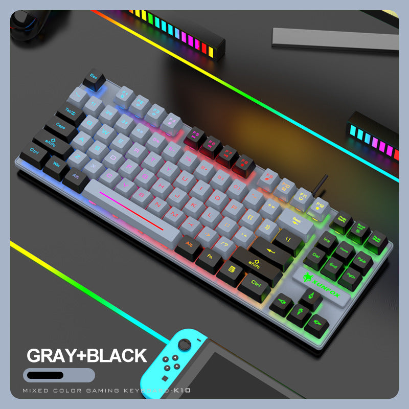 K10 87-Key LED Backlit Gaming Keyboard