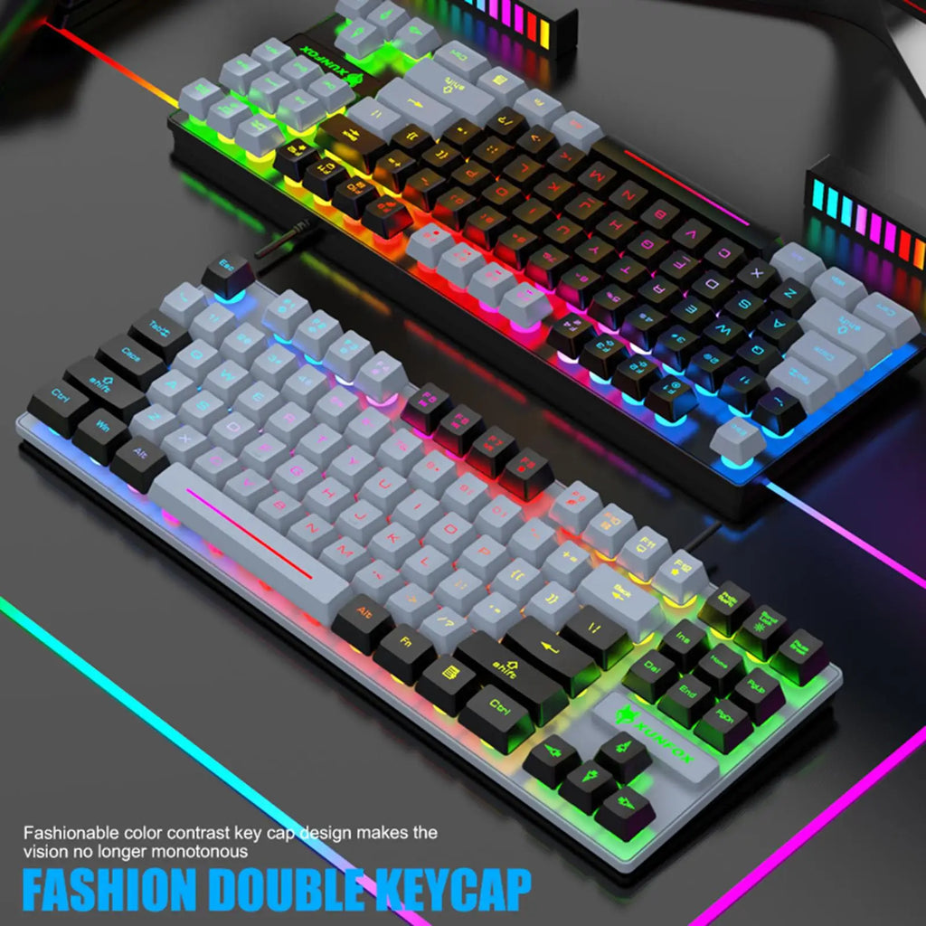 K10 87-Key LED Backlit Gaming Keyboard