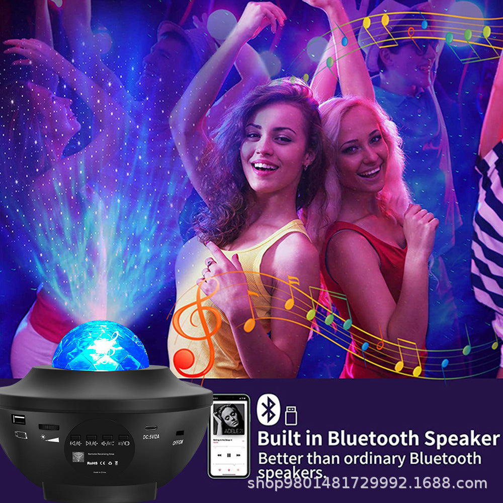 Starry Sky Galaxy Projector with Bluetooth Speaker & Remote