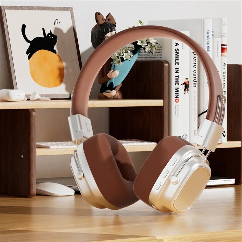 DR-02 Retro Wireless Bluetooth 5.3 Over-Ear Headphones