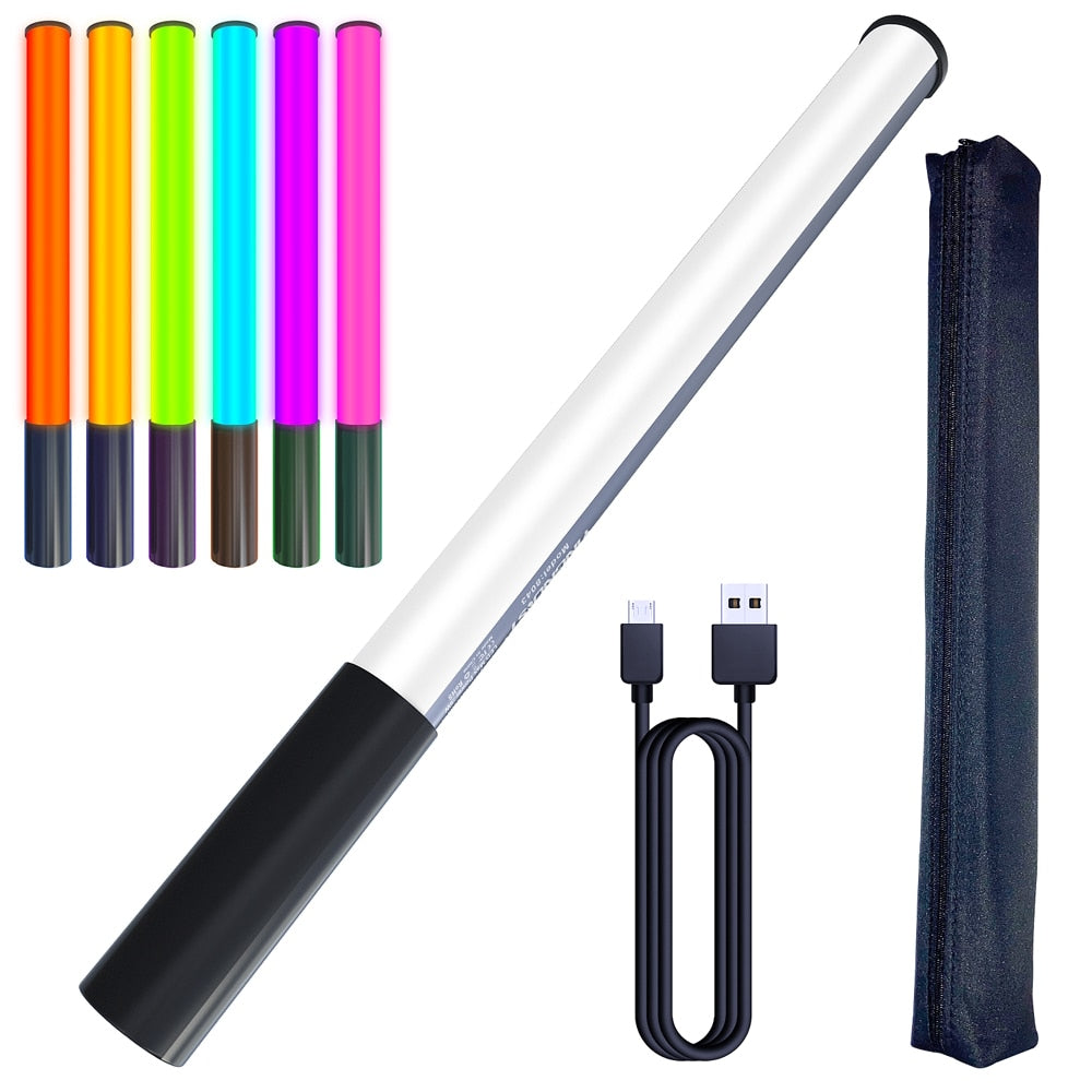 17" RGB LED Photography Light Stick – Rechargeable Creator Fill Light