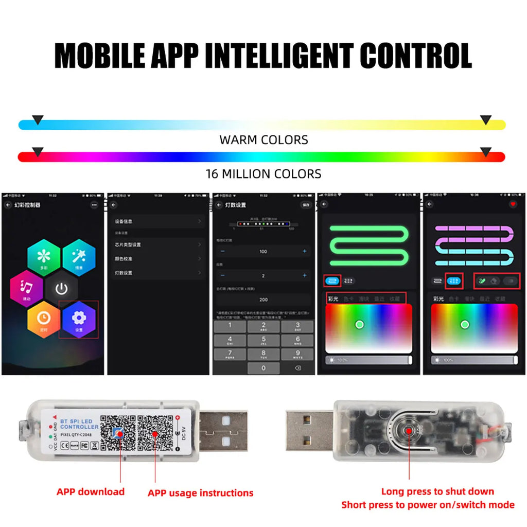 RGB Symphony Acrylic Car Interior Ambient Lights