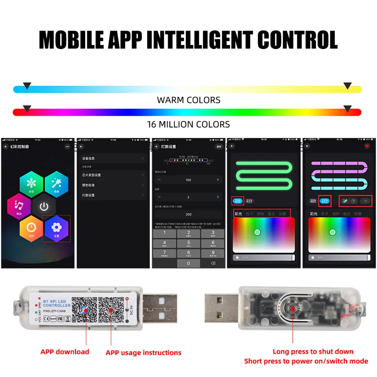 RGB Symphony Acrylic Car Interior Ambient Lights