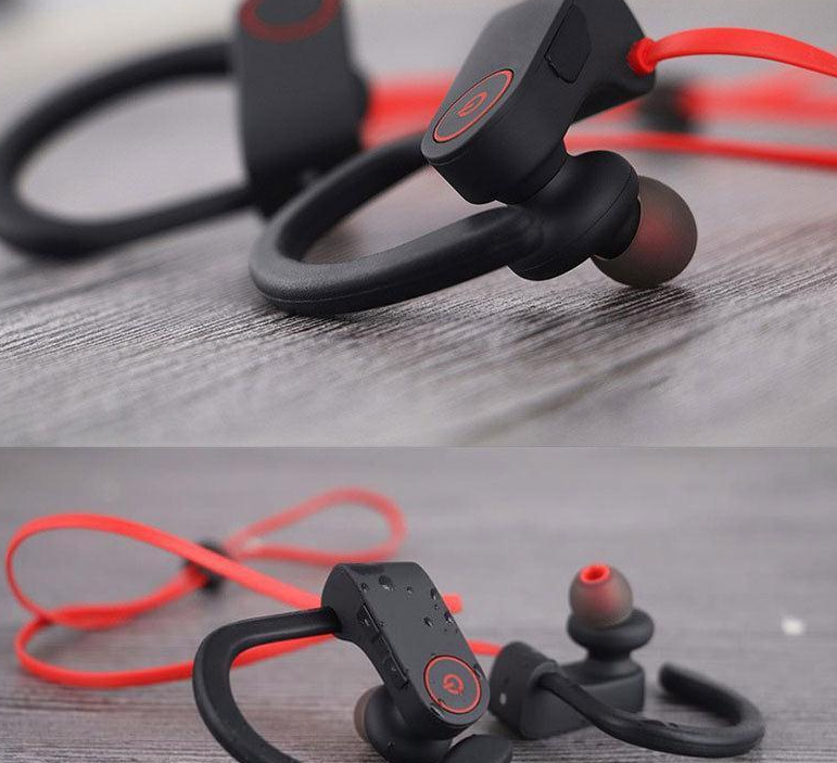 Sports Wireless Bluetooth Earphones with Secure Ear Hooks & Stereo Sound