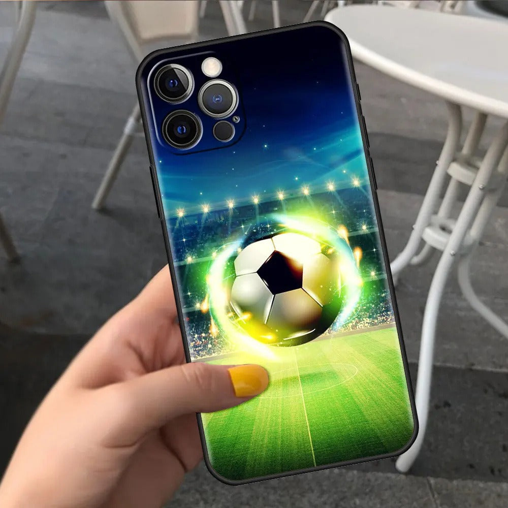 Football Graphic TPU Phone Case for iPhone