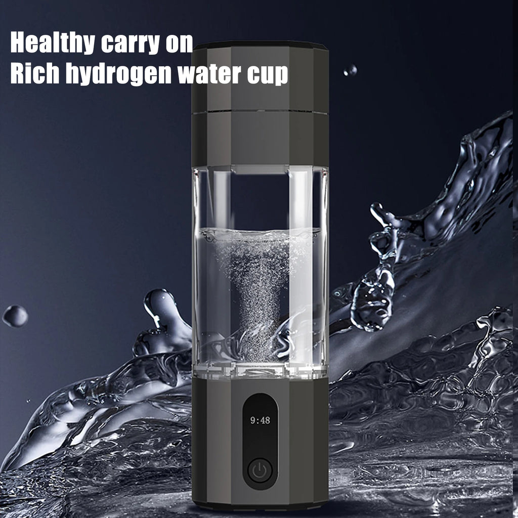 Portable 6000PPB Hydrogen-Rich Water Bottle – USB-C Rechargeable