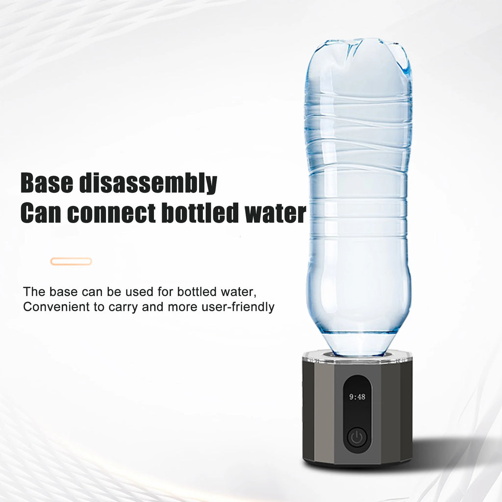 Portable 6000PPB Hydrogen-Rich Water Bottle – USB-C Rechargeable
