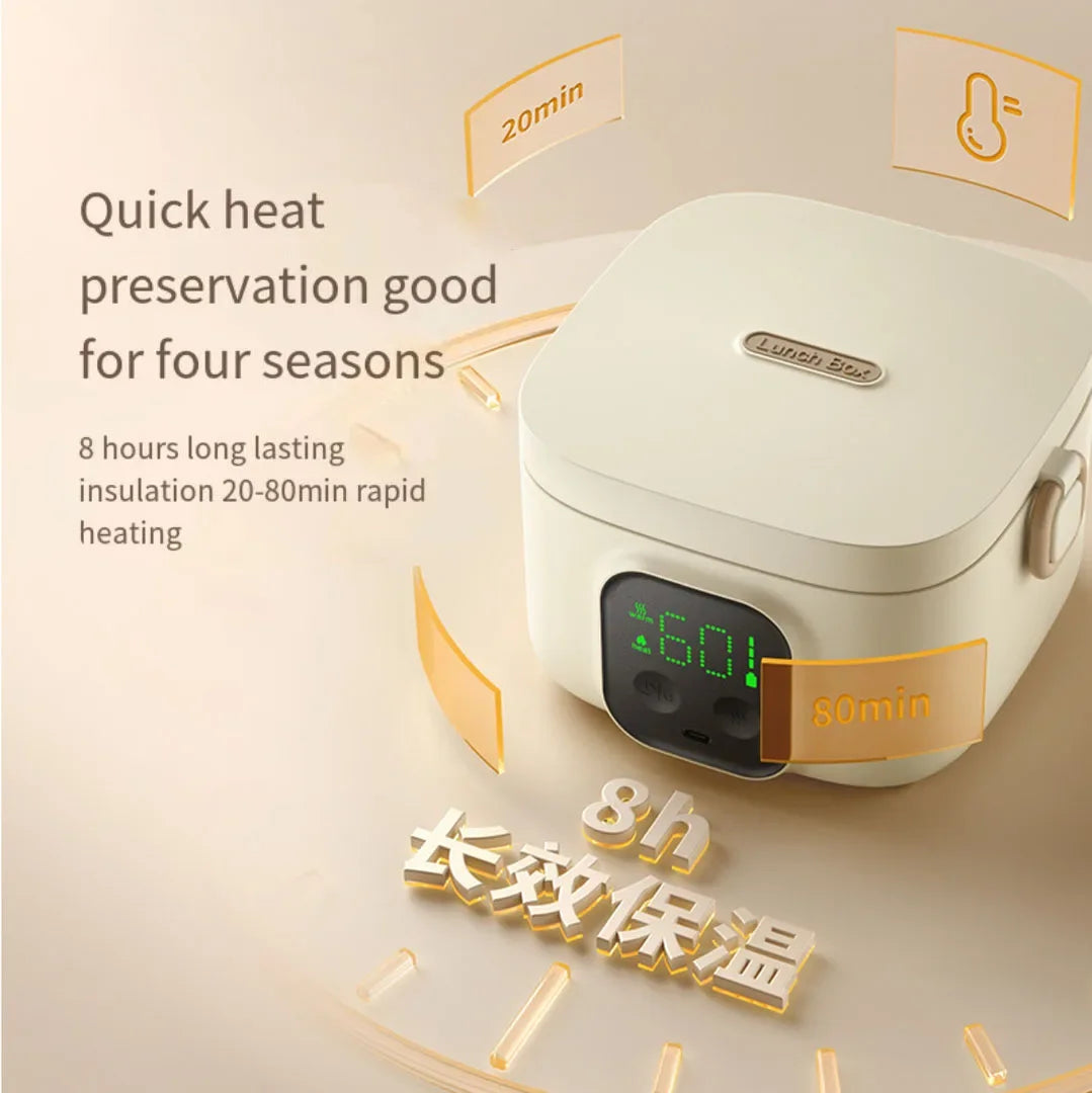 Rechargeable Smart Heated Lunch Box