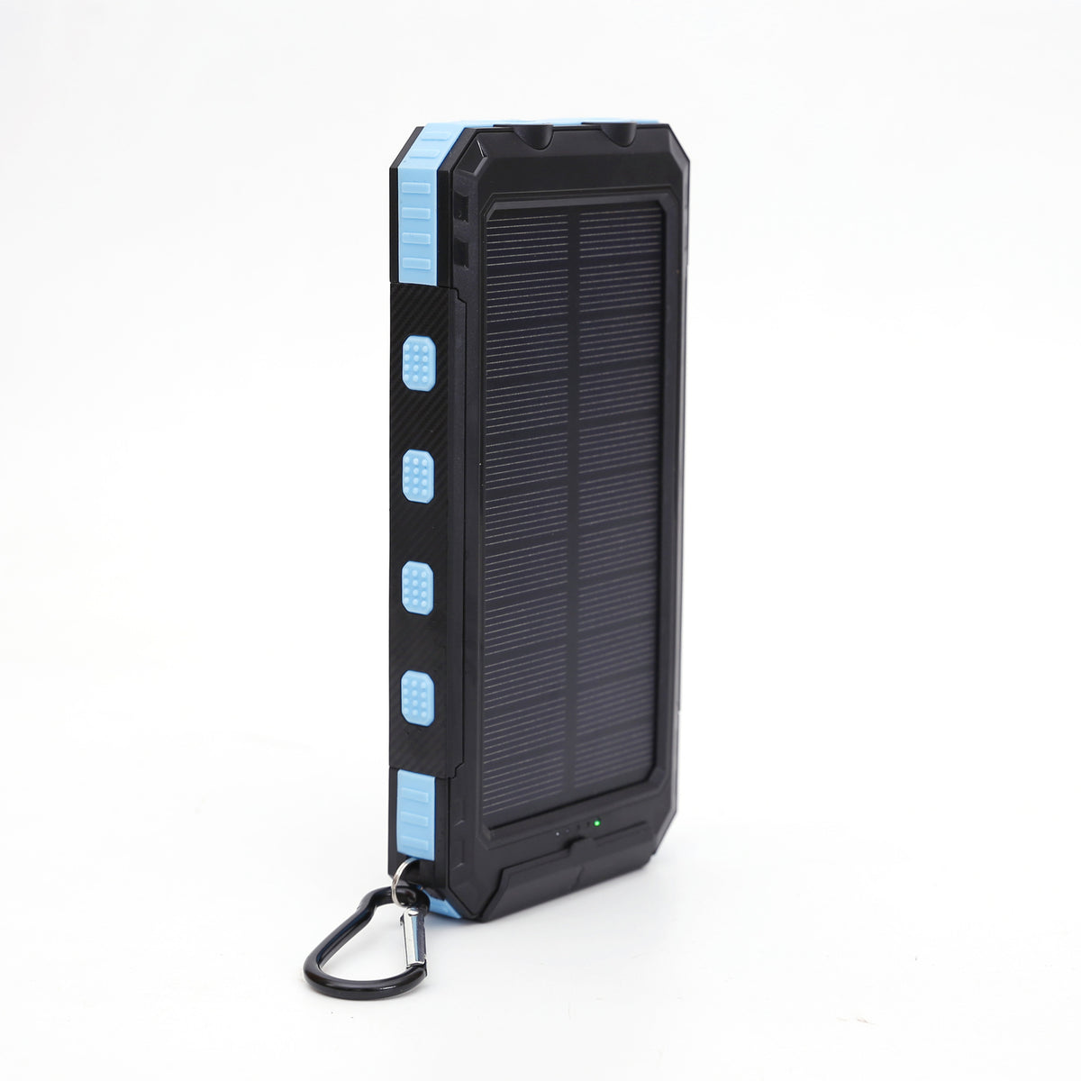 10,000mAh Rugged Solar Power Bank with Dual LED Flashlight & Compass