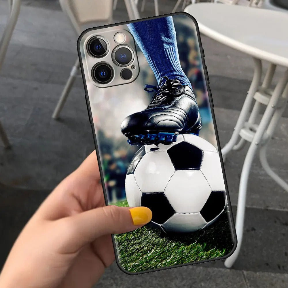 Football Graphic TPU Phone Case for iPhone