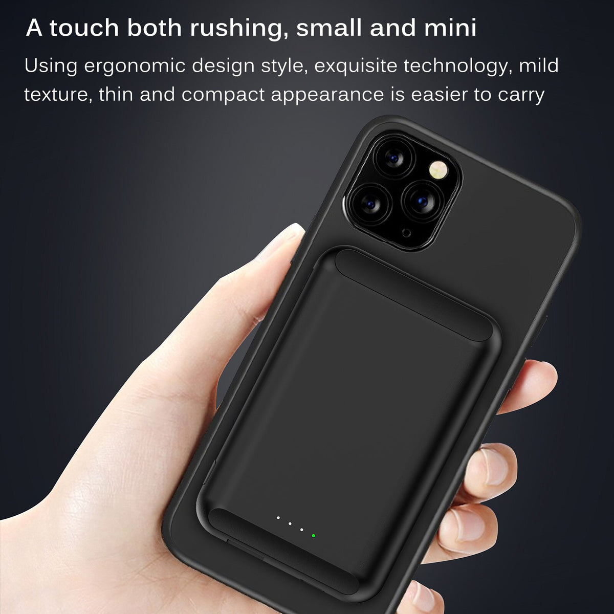 5000mAh Magnetic Wireless Power Bank – Portable Snap-On Charger