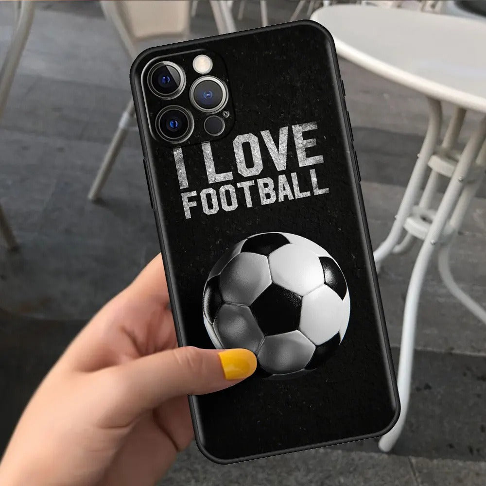 Football Graphic TPU Phone Case for iPhone