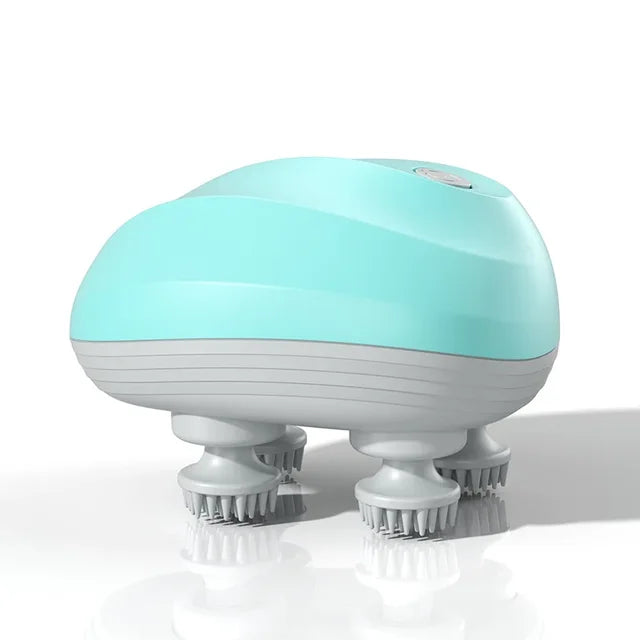 Rechargeable Electric Scalp Massager – 4-Head Deep Kneading Massage