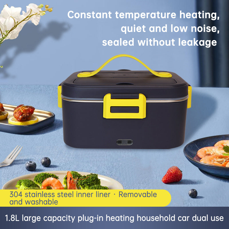 1.8L Electric Heated Lunch Box – Home & Car Food Warmer
