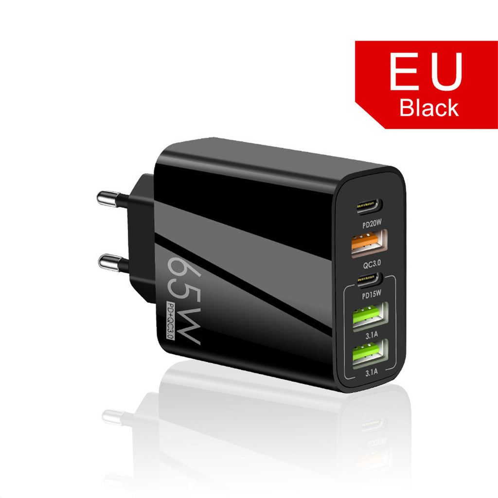 65W 5-Port USB Fast Charging Adapter – PD & QC 3.0