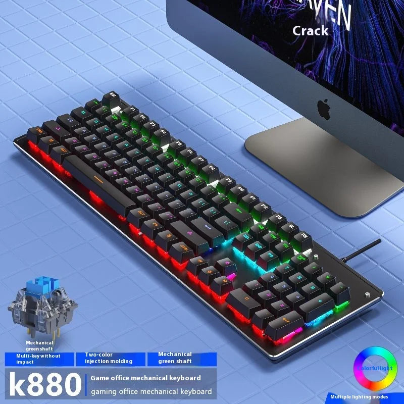K880 RGB Mechanical Gaming Keyboard – 104 Keys
