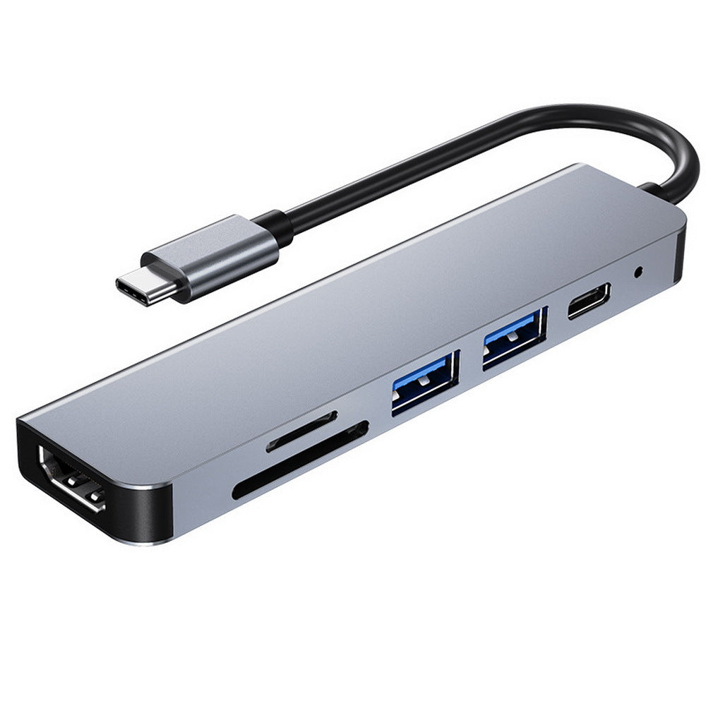 6-in-1 USB-C Hub with 4K HDMI, 100W PD & Card Reader