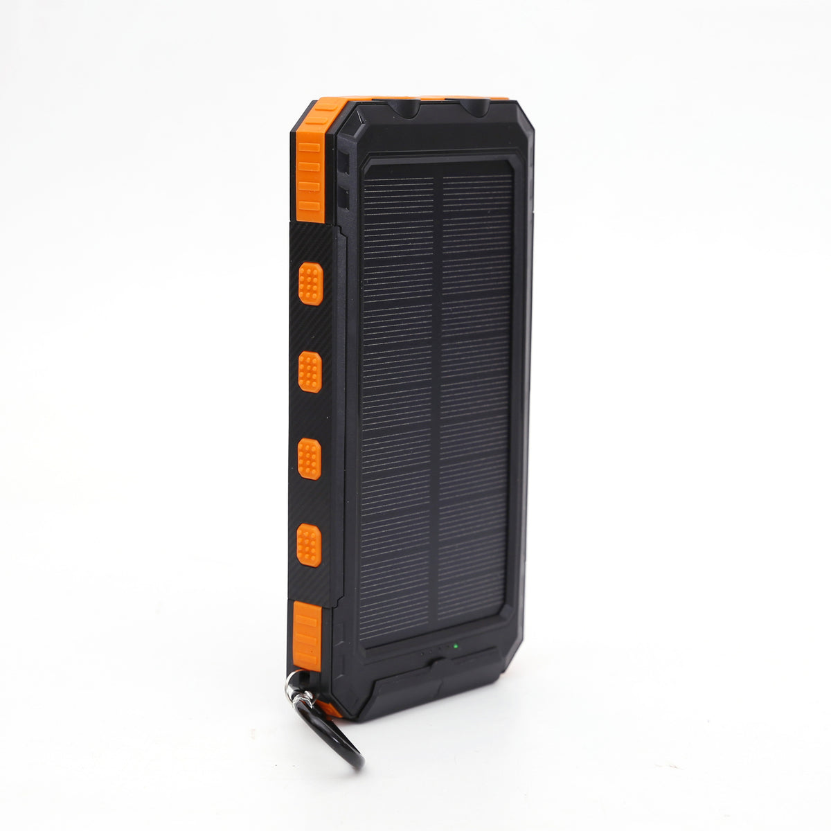 10,000mAh Rugged Solar Power Bank with Dual LED Flashlight & Compass