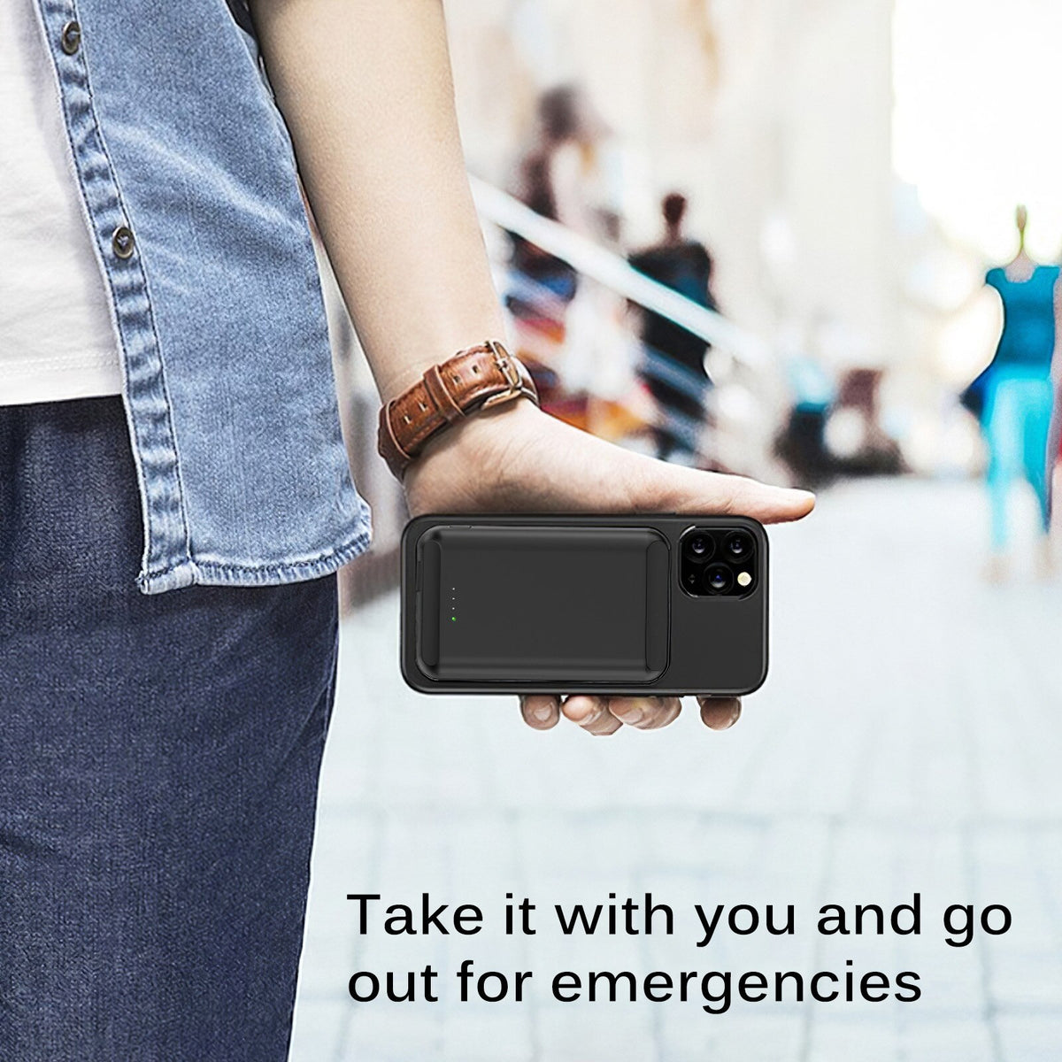 5000mAh Magnetic Wireless Power Bank – Portable Snap-On Charger