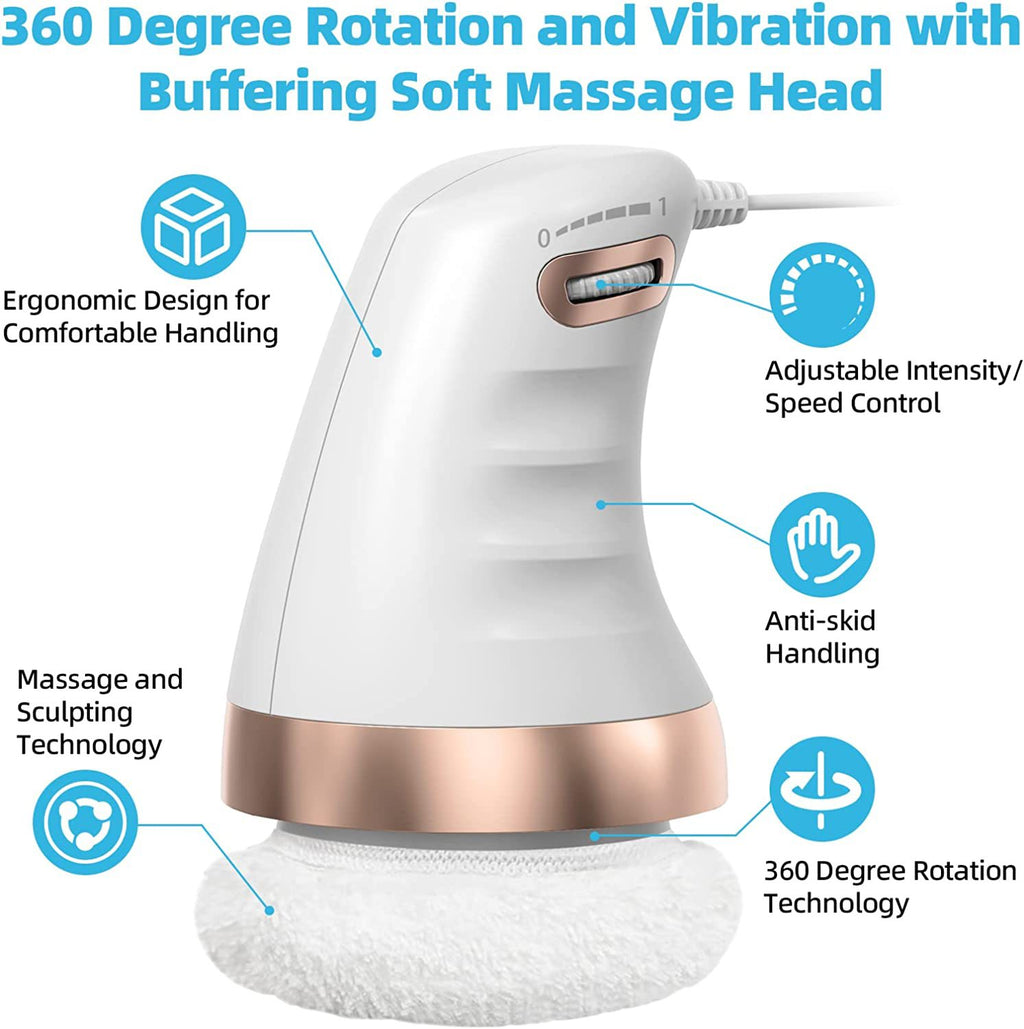 360° Rotating Electric Body Massager with Adjustable Vibration