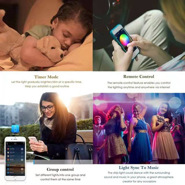Smart WiFi & Bluetooth RGB 5050 Waterproof LED Strip Lights