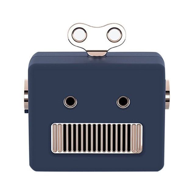 Retro Robot Mini Bluetooth Speaker with Microphone