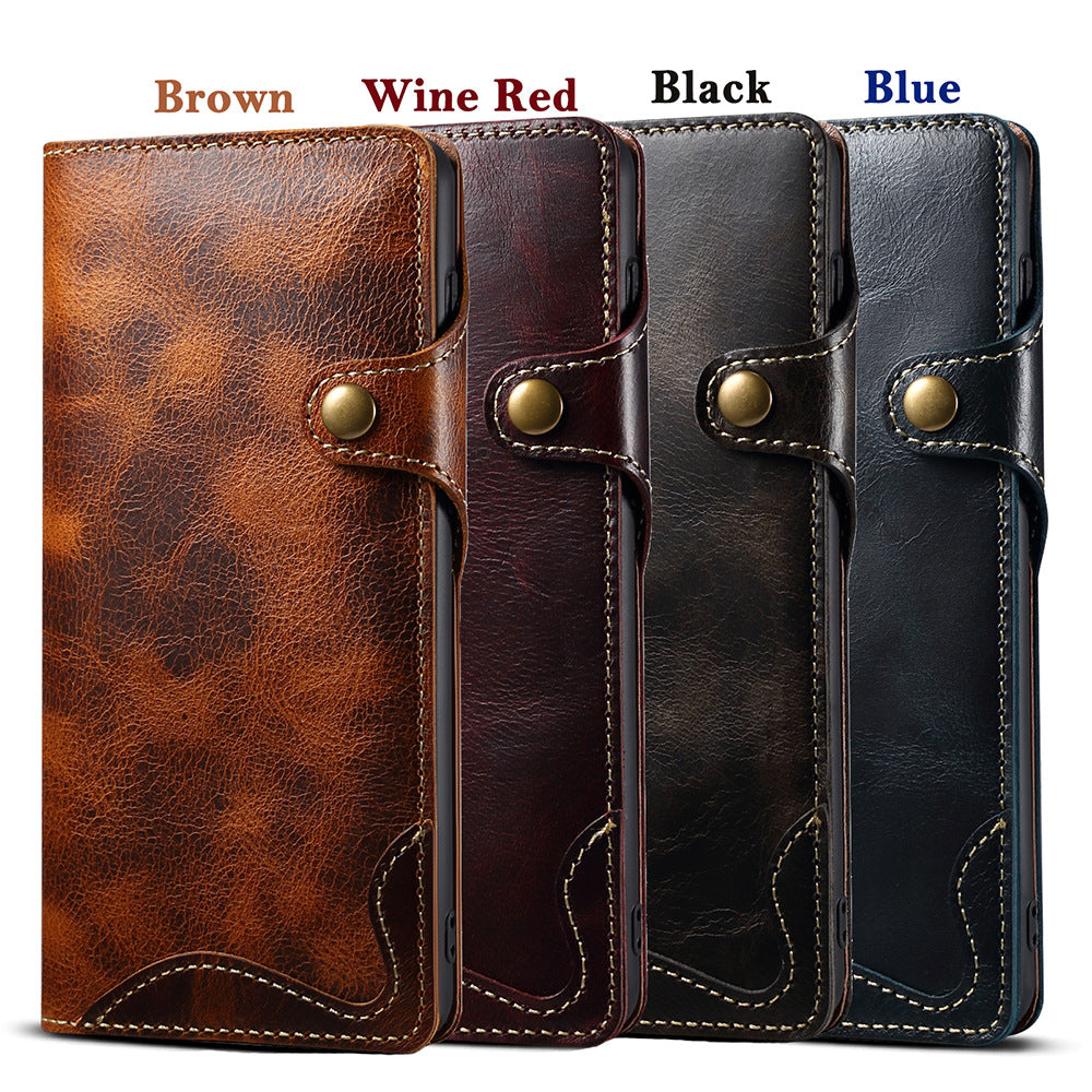 Retro Leather Wallet Case for Samsung Galaxy