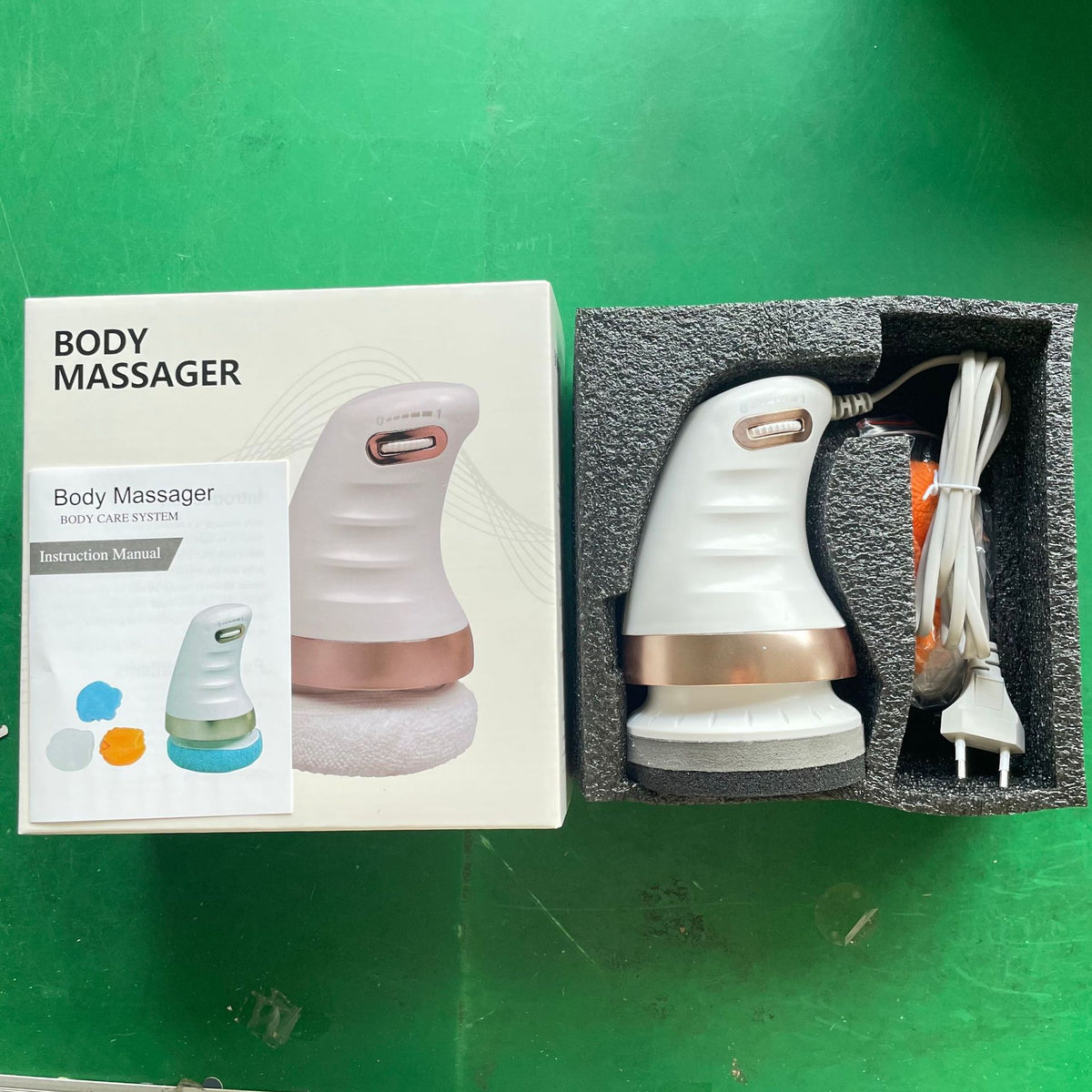 360° Rotating Electric Body Massager with Adjustable Vibration