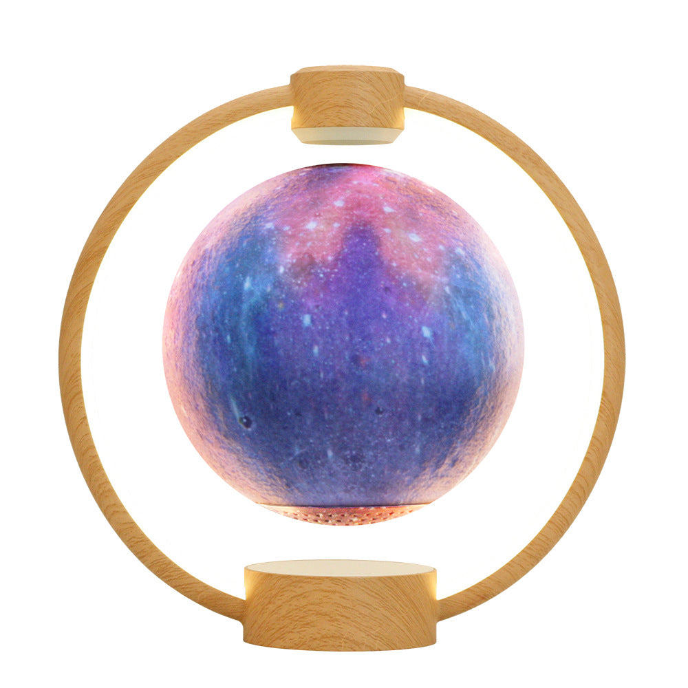 Magnetic Levitating Moon & Star Bluetooth Speaker Lamp