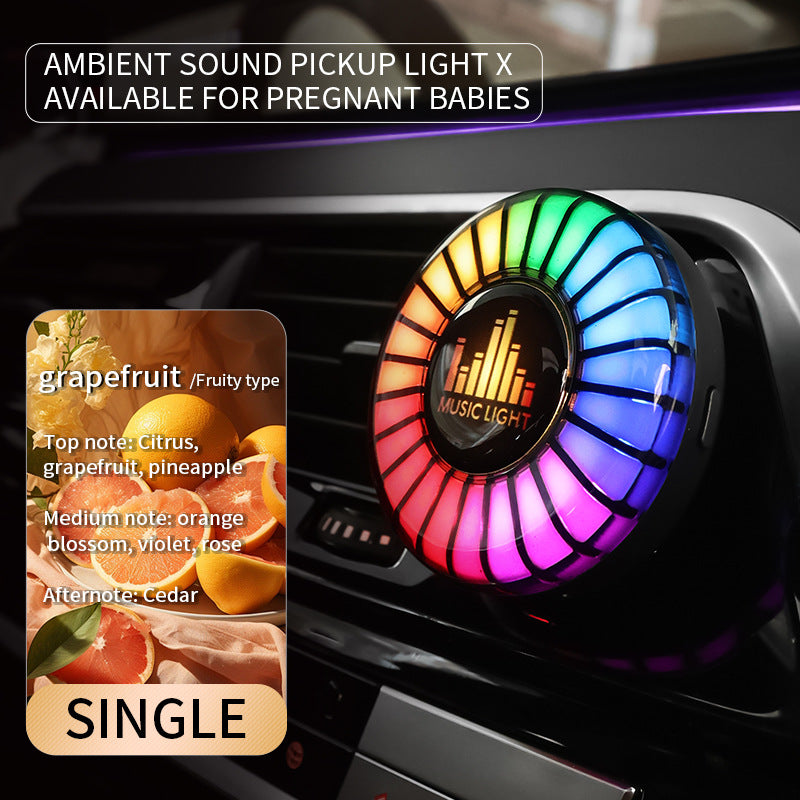 Smart RGB Car Vent Aroma Diffuser – Music Sync Ambient Light