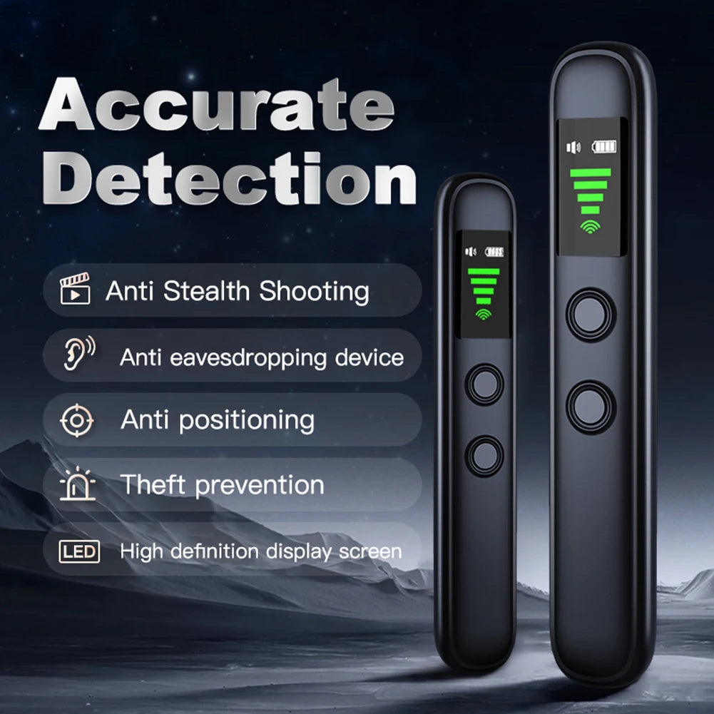 T66 Portable RF Signal & Hidden Camera Detector – GPS Tracker Scanner