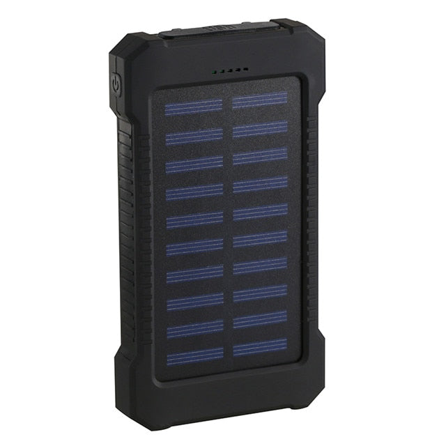 20,000mAh Solar Power Bank with LED Emergency Light