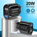 20W PD & QC 3.0 Dual-Port Fast Charger