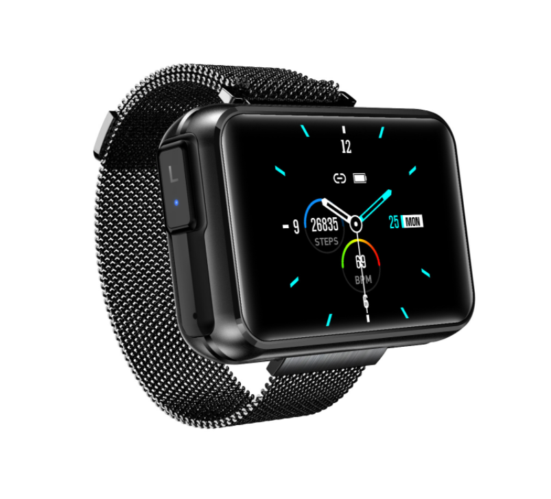 SANLEPUS Smart Watch with Hidden Wireless Earbuds – Bluetooth Fitness Smartwatch for Men &amp; Women