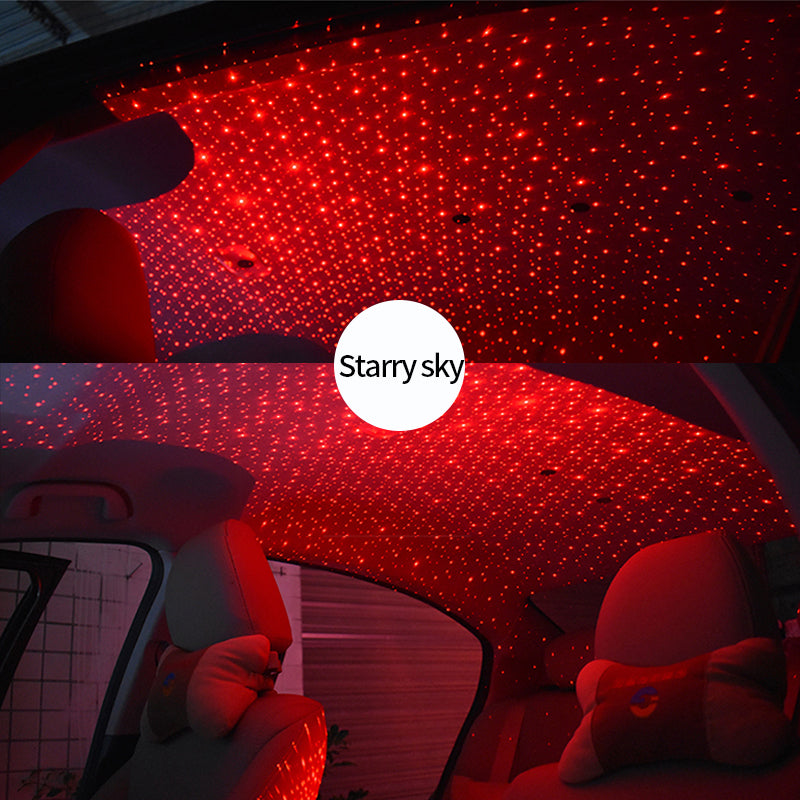 Car Interior Star Projector Light with Remote – Meteor / Starry Sky