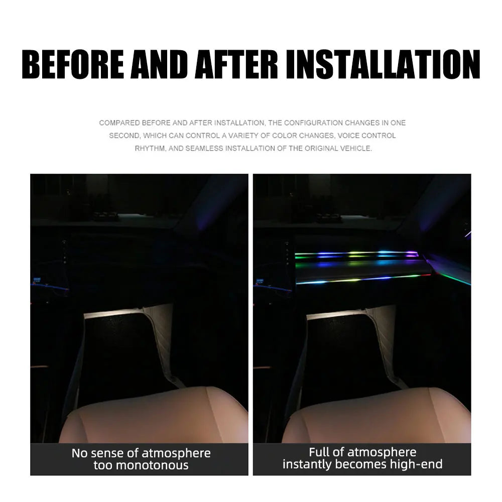 RGB Symphony Acrylic Car Interior Ambient Lights