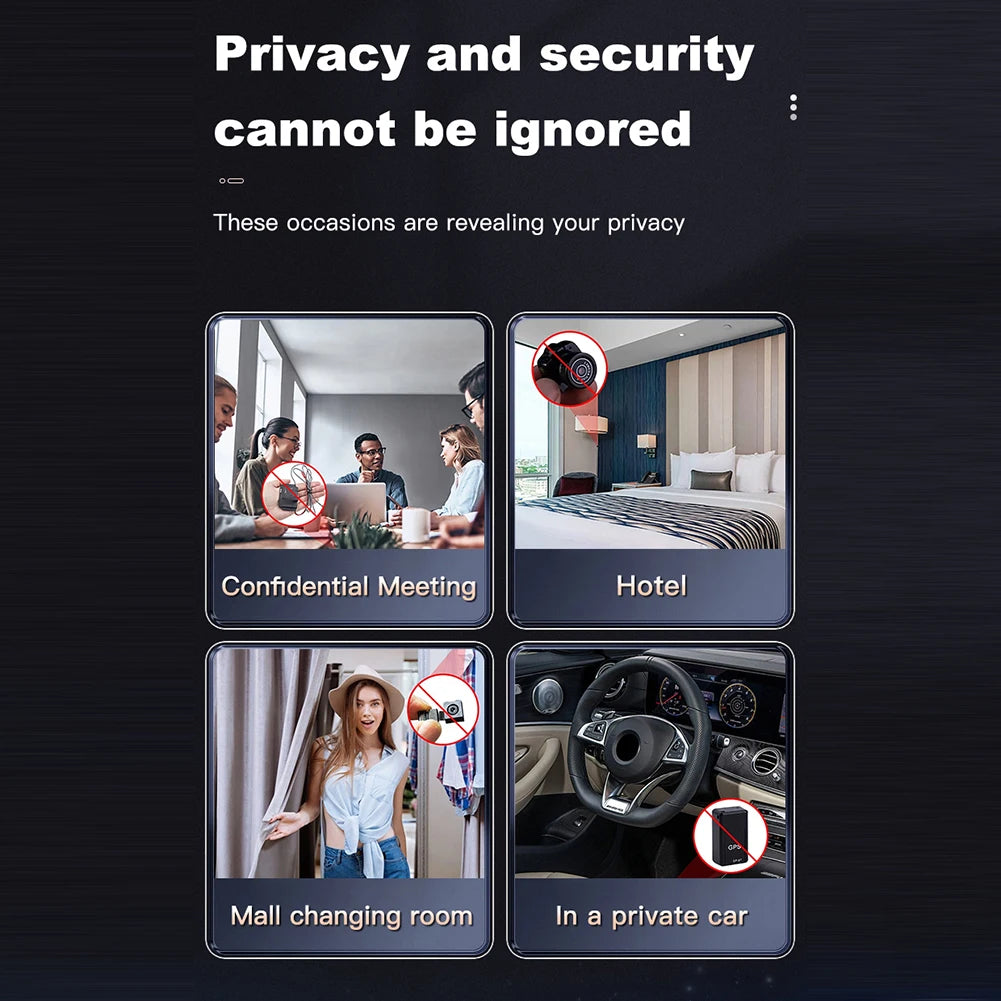 T66 Portable RF Signal & Hidden Camera Detector – GPS Tracker Scanner