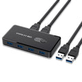 4-Port USB 3.0 Sharing Switch for 2 Computers