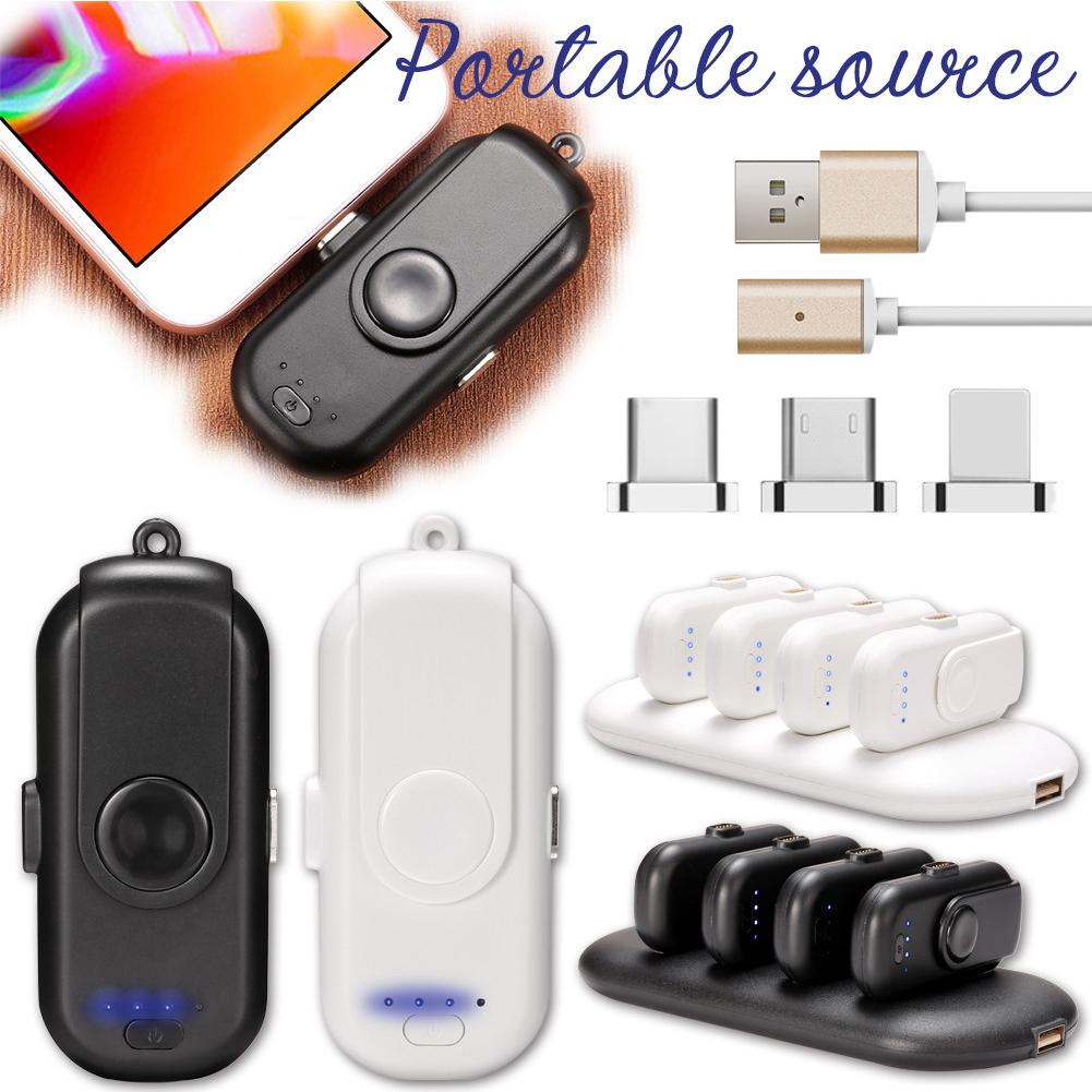 Mini 3-in-1 Magnetic Emergency Power Bank – 1000mAh Portable Charger